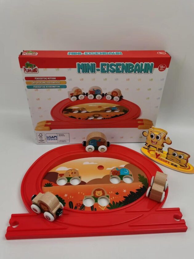 מסלול רכבים ושבלונות מעץ